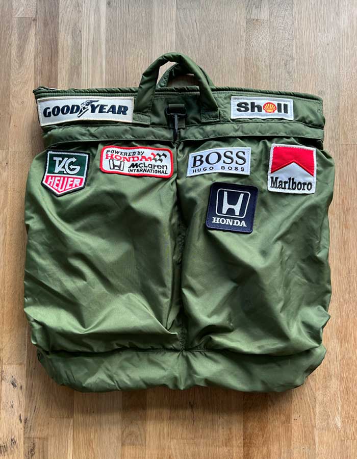 1988 Ayrton Senna Monaco GP Vintage Helmet Bag - ANGRY LANE