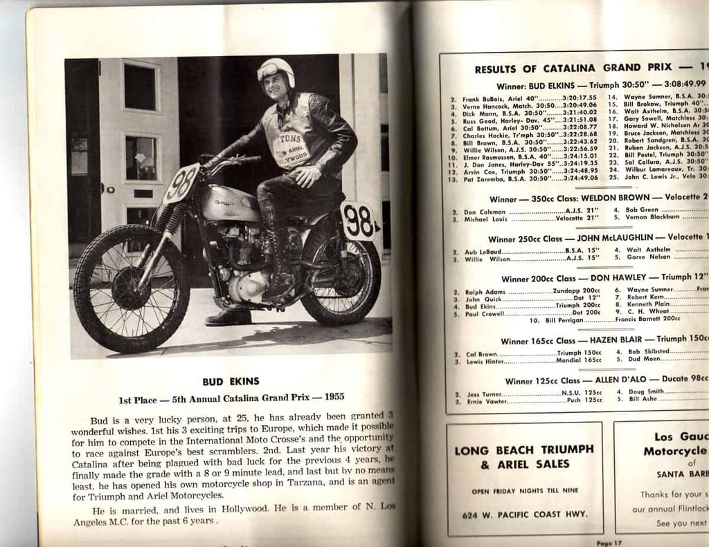 1955 Triumph Catalina Vintage Helmet Bag - ANGRY LANE