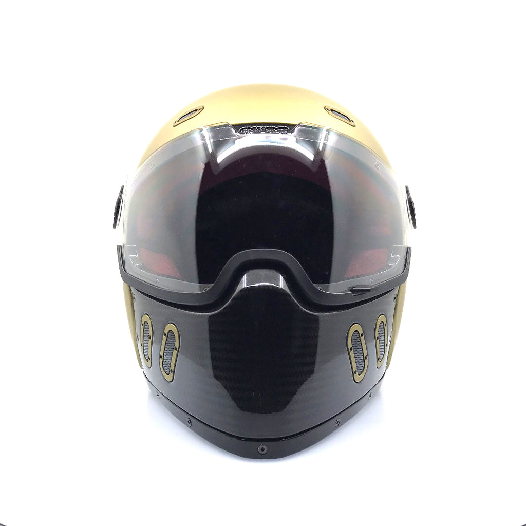 Qwart - Phoenix Custom Matte Magnesium Glossy Carbon Mask - ANGRY LANE