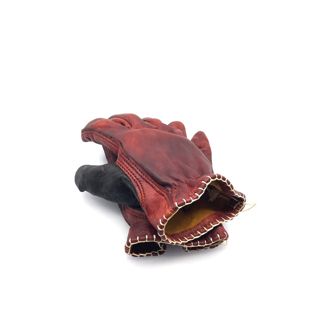 MotoStuka Leather Gloves - BlackHeart - ANGRY LANE