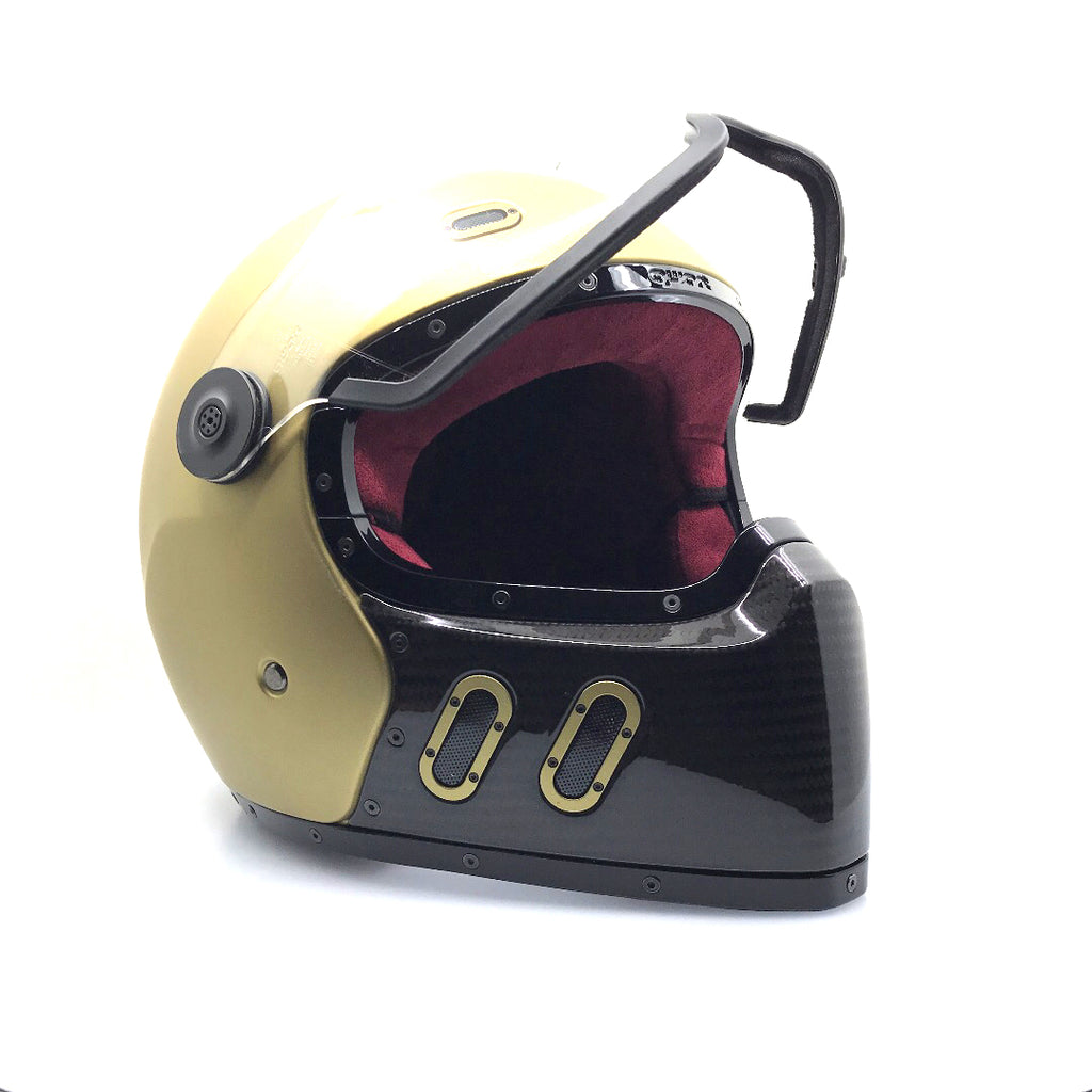 Qwart - Phoenix Custom Matte Magnesium Glossy Carbon Mask - ANGRY LANE