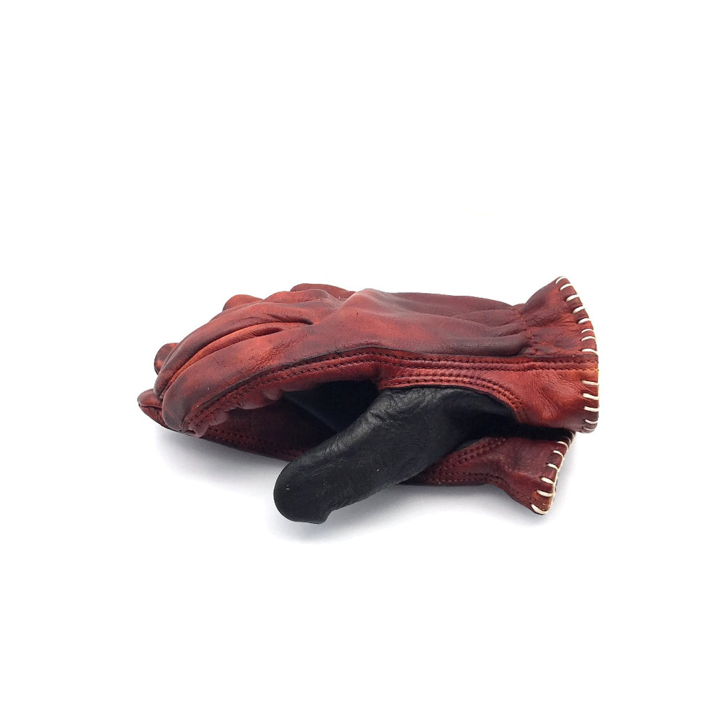 MotoStuka Leather Gloves - BlackHeart - ANGRY LANE