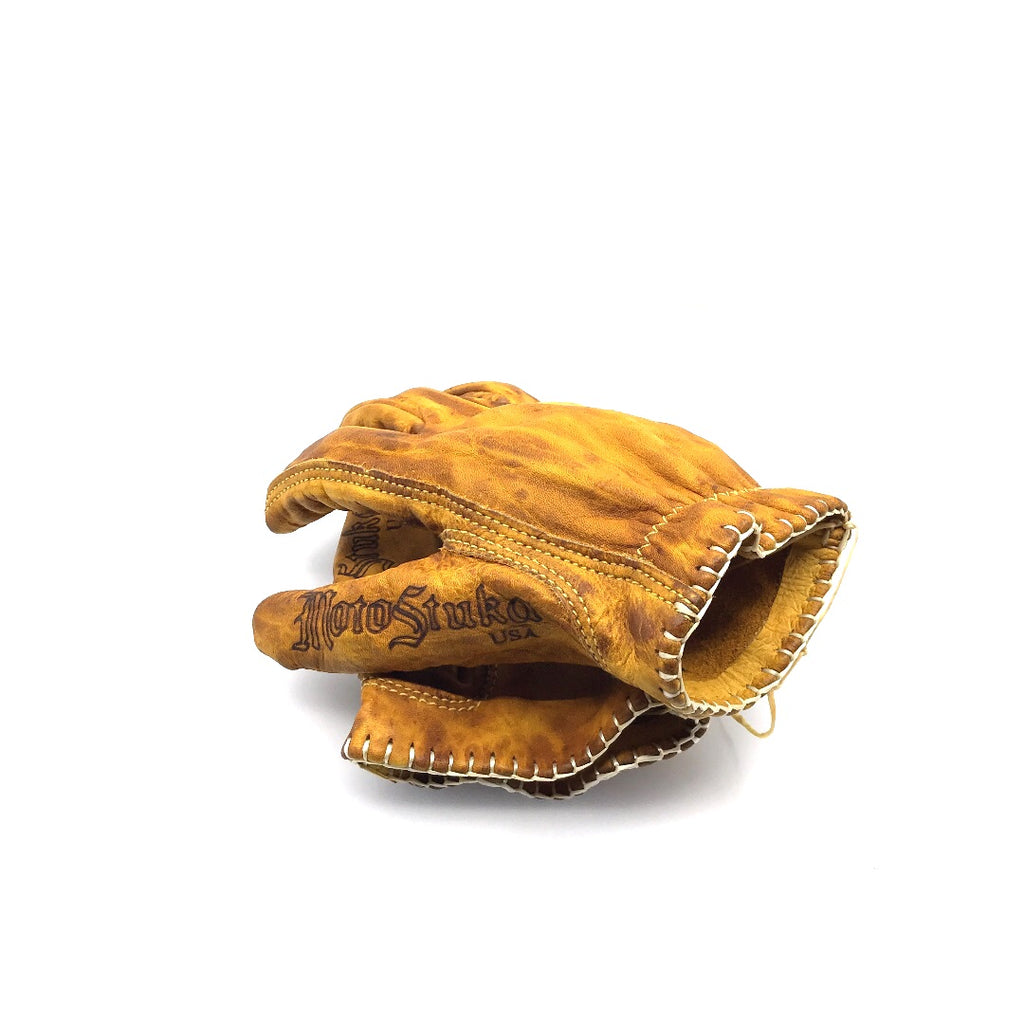 MotoStuka Leather Gloves - Bronze - ANGRY LANE