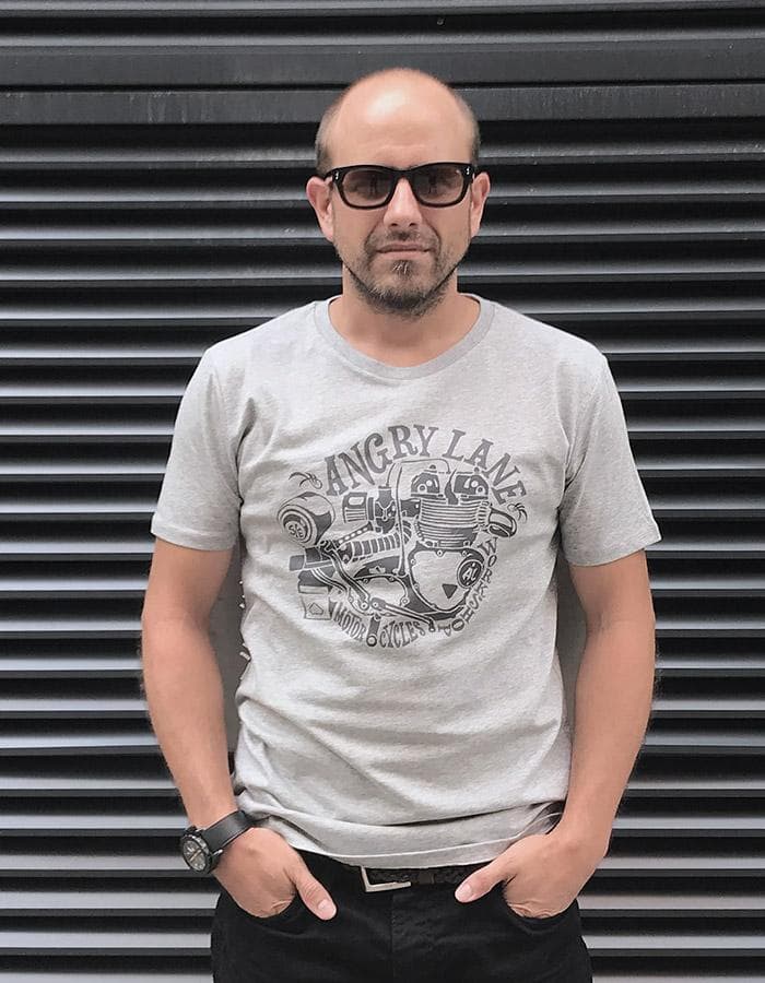 Engine Grey T-shirt - ANGRY LANE