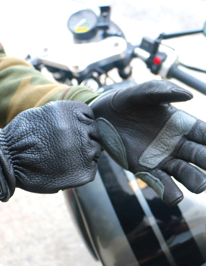 Angry Lane Leather Gloves - ANGRY LANE