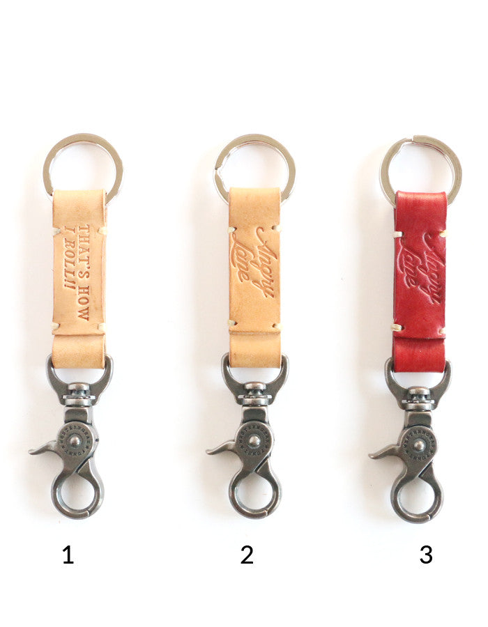 Snap claw leather keychain - ANGRY LANE