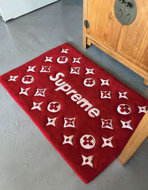 Stepping on Ultimate Luxury - SUPREME x LV RUG