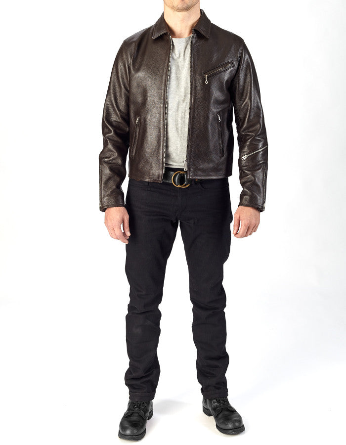SHIFTER - Leather Blouson Jacket - ANGRY LANE