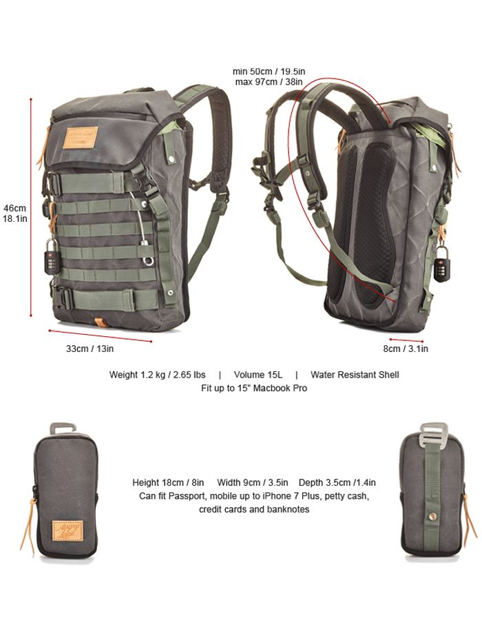 The Black Rider Daypack - ANGRY LANE
