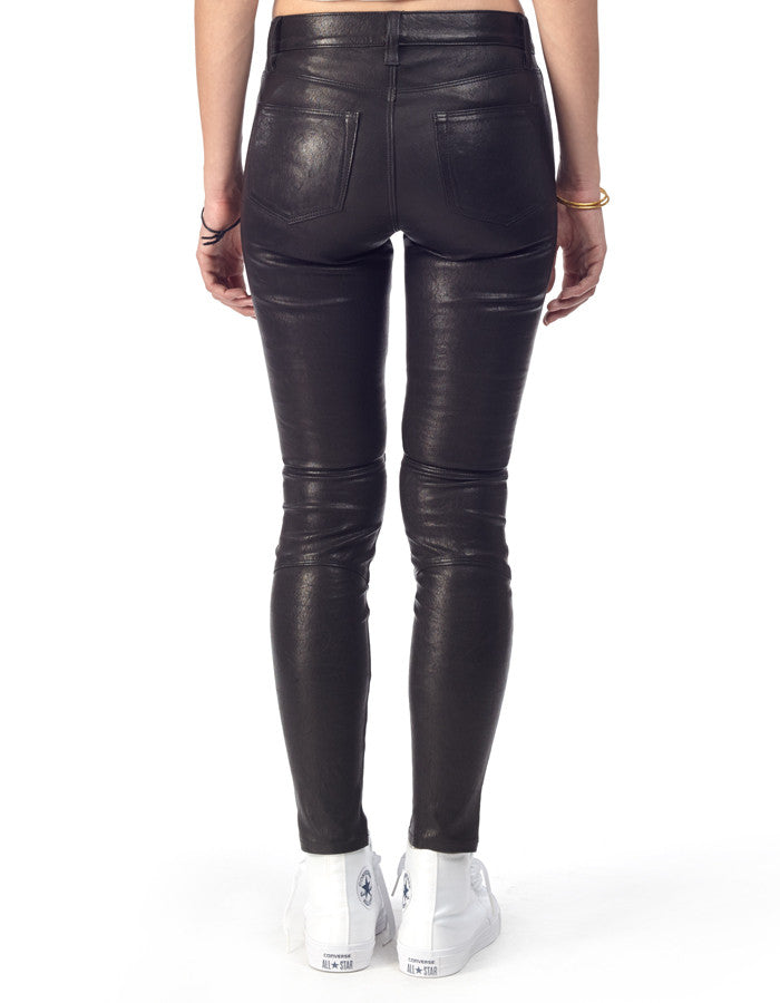 COCO - Stretch-Leather Skinny Pants - ANGRY LANE