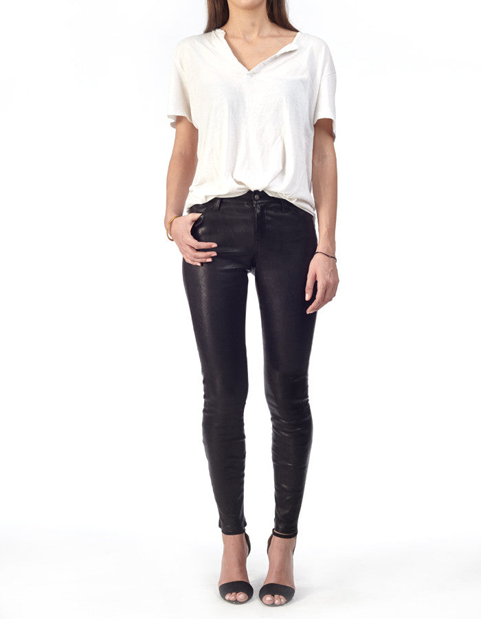 GIGI - Classic Stretch-Leather Skinny Pants - ANGRY LANE