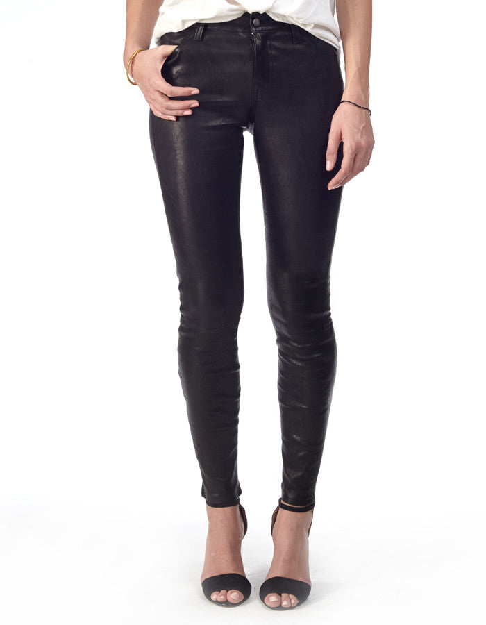 GIGI - Classic Stretch-Leather Skinny Pants - ANGRY LANE