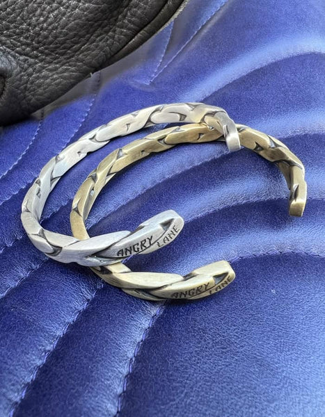 Angry Lane Signature Brass Cuff - ANGRY LANE