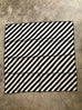 Ruby Silk Scarf – Diagonal Speed Stripe (Deadstock)