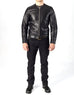 1/4 MILE - Full Perforated Leather Jacket - ANGRY LANE
