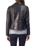 MAX - Textured-Leather Biker Jacket - ANGRY LANE